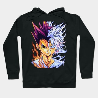 gon and killua pop art Hoodie